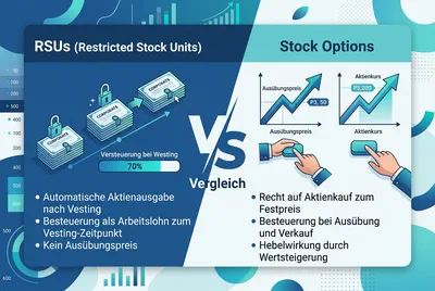 Restricted Stock Units (RSUs) als Form der Vergütung für Mitarbeiter: Employee Stock, Besteuerung und steuerlich relevante Aspekte der RSU Vergütung
