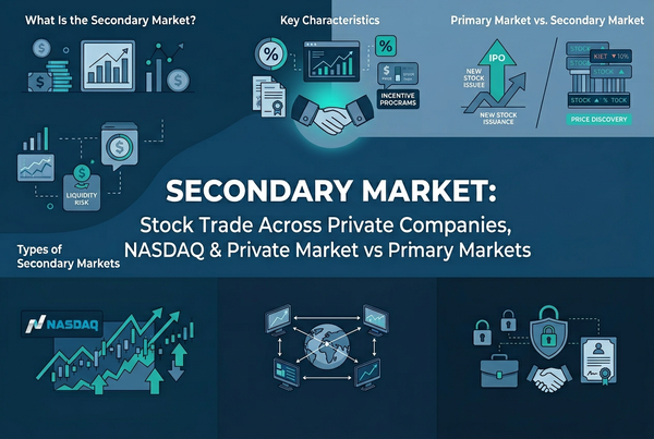 Secondary Market: Stock Trade Across Private Companies, NASDAQ & Private Market vs Primary Markets