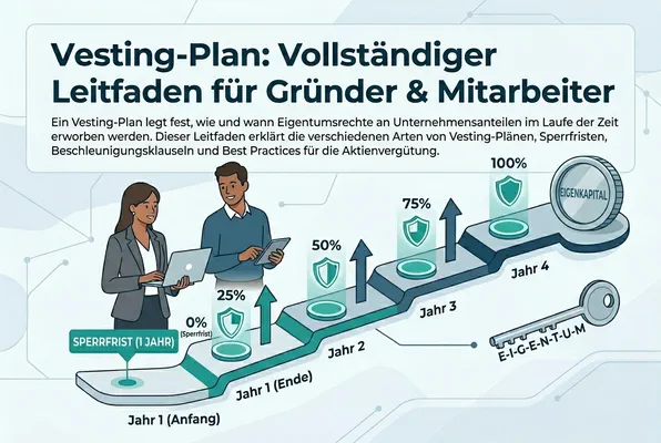 Vesting Schedule erklärt: Cliff, Equity & Startup-Tipps